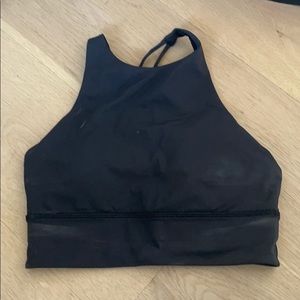 black high neck bra